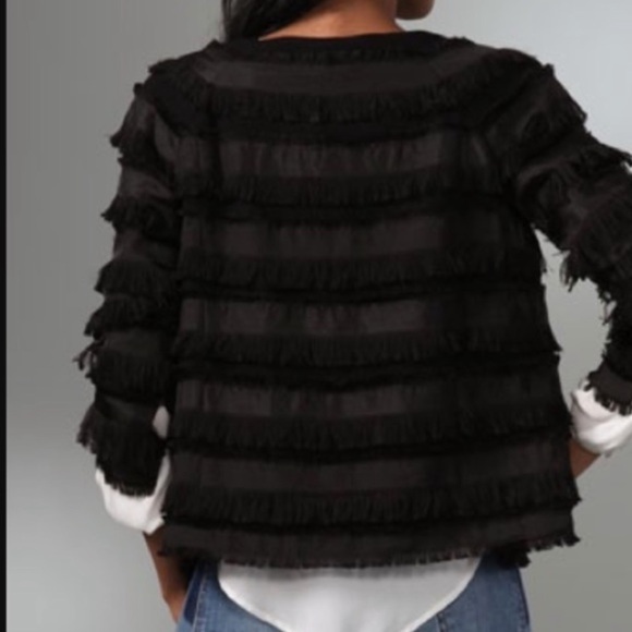 Elizabeth and James Fringe Wool Sunday Jacket - S - Picture 5 of 16